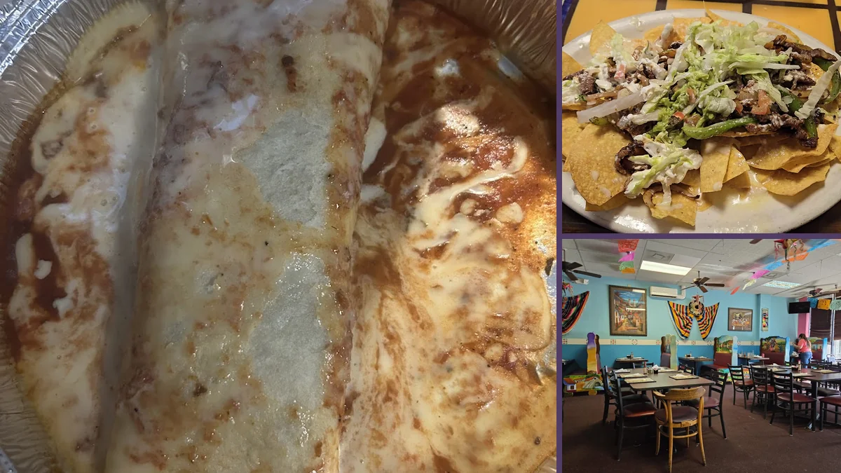 Plates of nachos and cheese dip